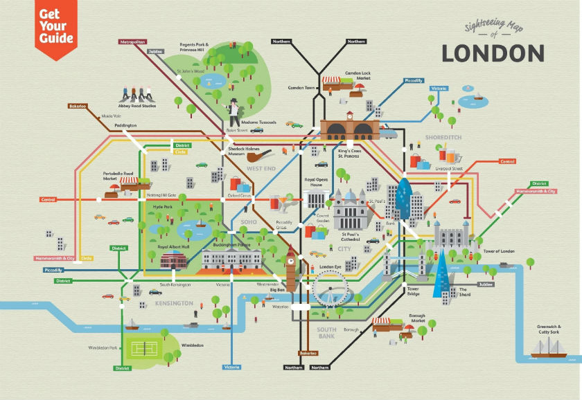 Plan M Tro Londres En Pdf Interactif Carte Avec Zones Monuments