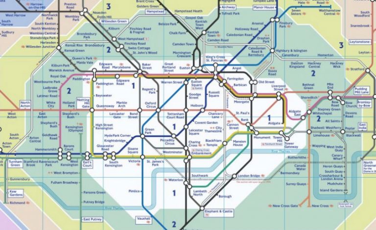 Plan Métro Londres (en PDF & Interactif) : Carte Avec Zones & Monuments