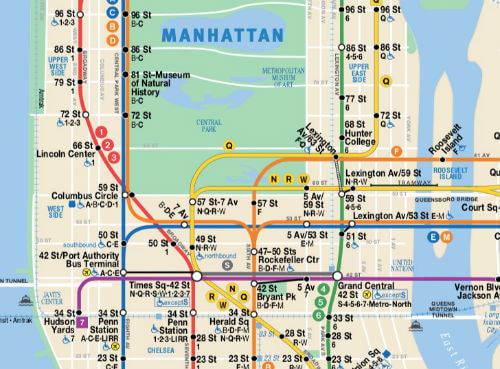 carte new york Plan Métro New York (PDF à Imprimer / Interactif). Carte Métro NYC 