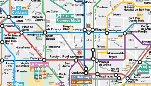 carte de metro barcelone Plan Métro Barcelone (en PDF & Interactif) : Carte version 2020