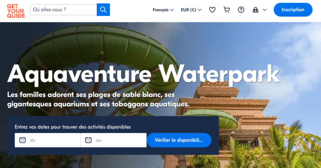 Prix Billet Aquaventure Waterpark Dubaï