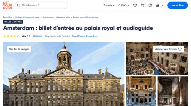 Billet Palais Royal Amsterdam