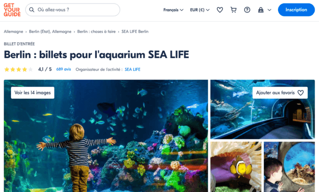 Billet Sea Life Aquarium Berlin
