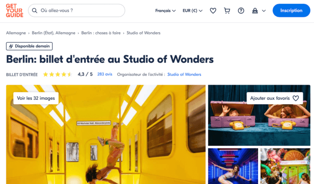Billet Studio of Wonders Berlin